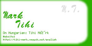 mark tihi business card